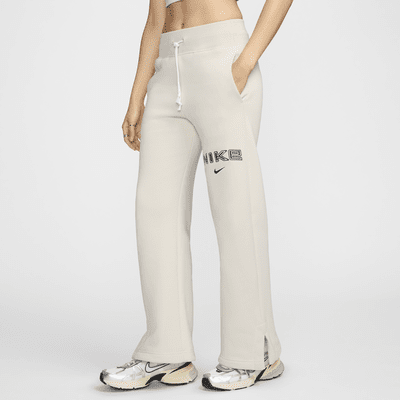 Nike Sportswear Phoenix Fleece Women s High Waisted Wide Leg Logo Pants. Nike JP